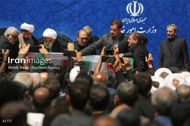 The funeral for Hossein Amir-Abdollahian