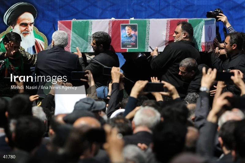The funeral for Hossein Amir-Abdollahian