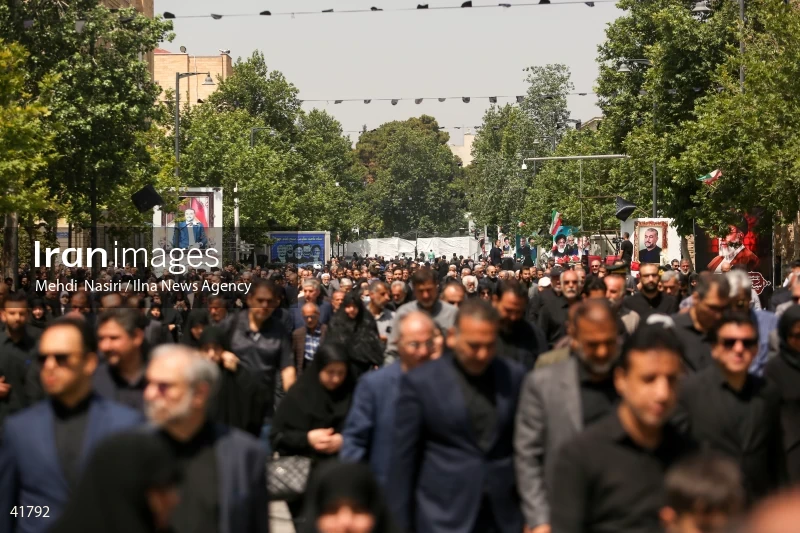 The funeral for Hossein Amir-Abdollahian