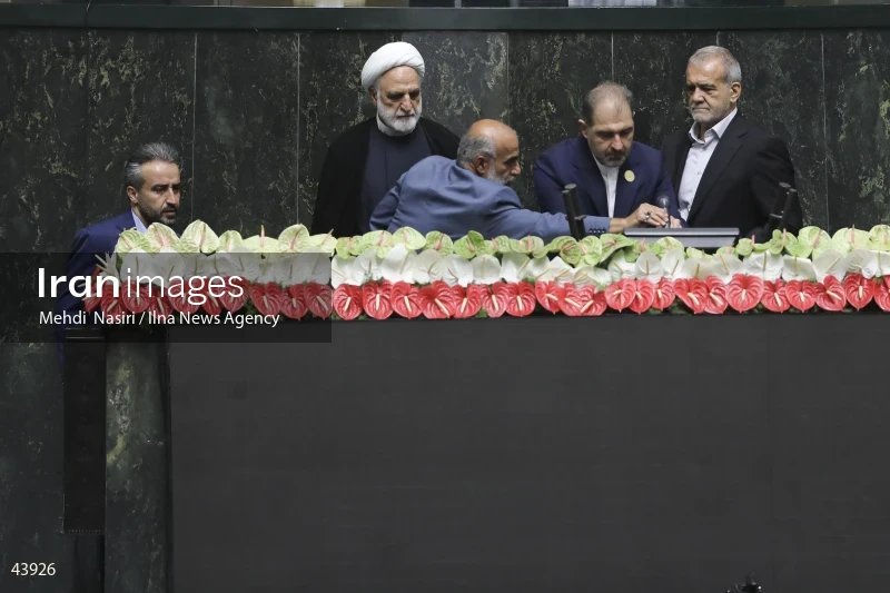 The inauguration ceremony of Iran's 14th presidential term, Masoud Pezeshkian.