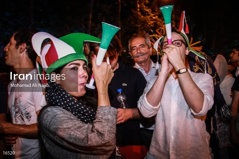 Celebration of nuclear agreement in Iran
