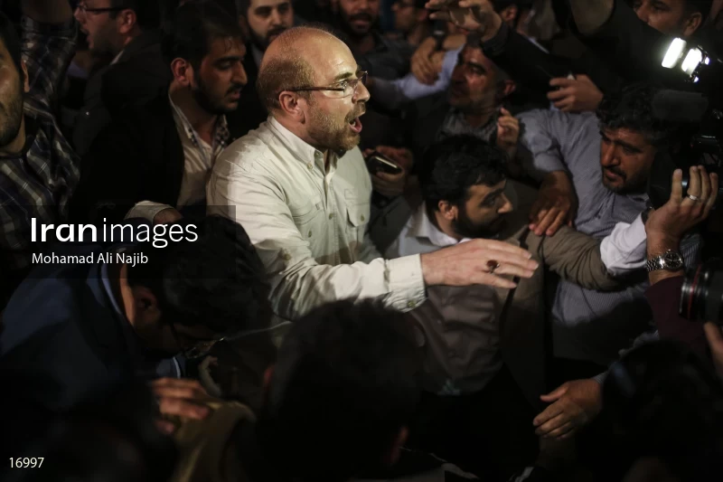 campaign rally in support of Mohammad Bagher Ghalibaf