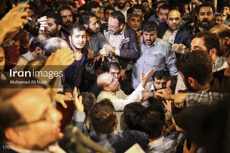 campaign rally in support of Mohammad Bagher Ghalibaf