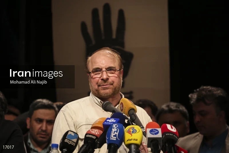 campaign rally in support of Mohammad Bagher Ghalibaf
