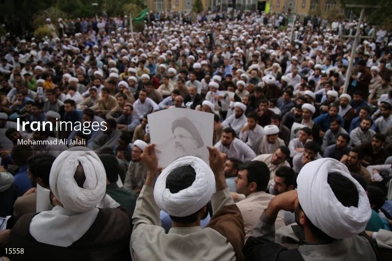 Campaign rally of clergymen in support of Ebrahim Raisi in Qom