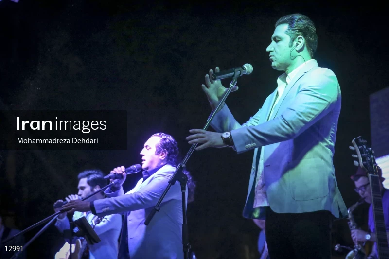 The concert of Seven band in Shiraz