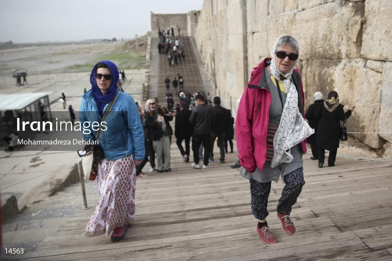 Foreign tourists in Iran