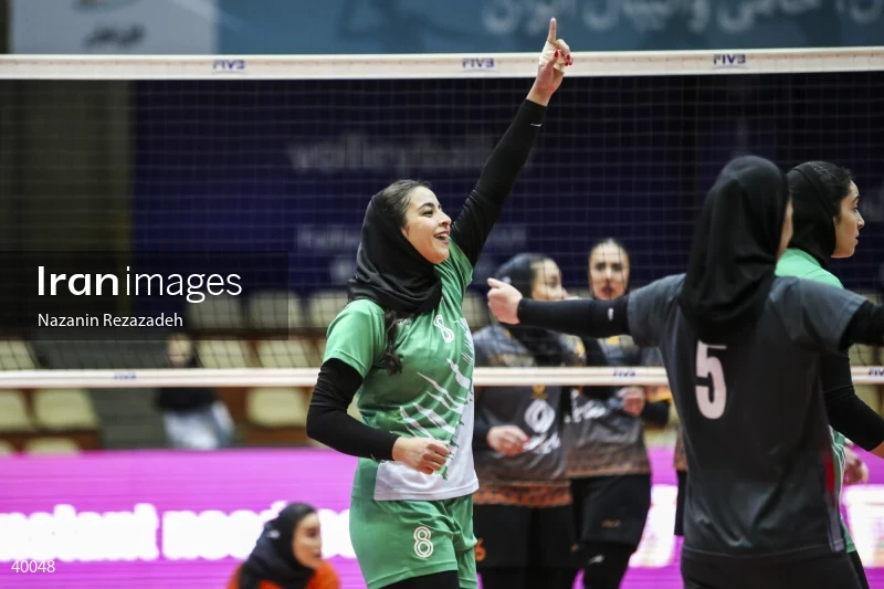 Saipa Tehran Vs. Zob Ahan Isfahan - Women's Volleyball Premier League.