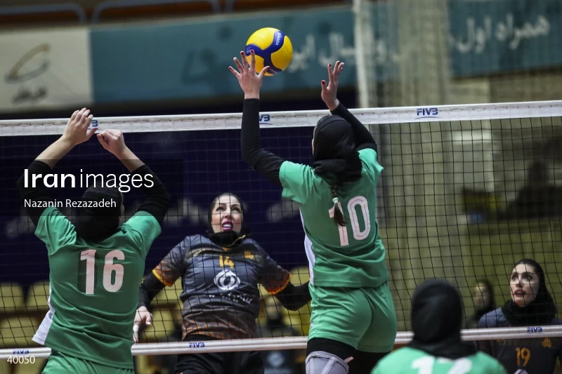 Saipa Tehran Vs. Zob Ahan Isfahan - Women's Volleyball Premier League.