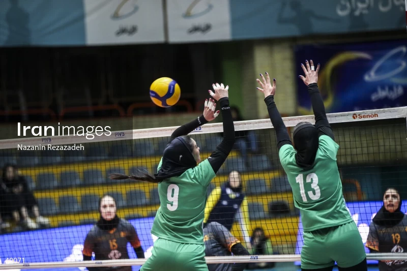 Saipa Tehran Vs. Zob Ahan Isfahan - Women's Volleyball Premier League.