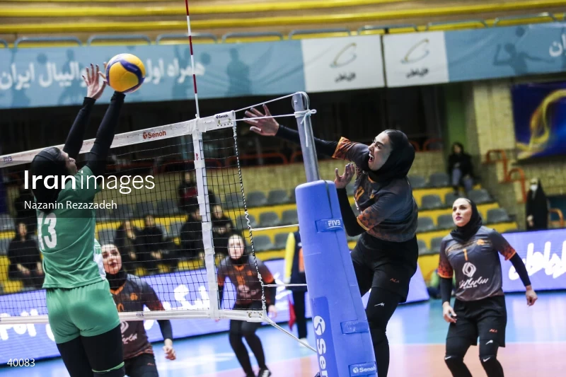 Saipa Tehran Vs. Zob Ahan Isfahan - Women's Volleyball Premier League.