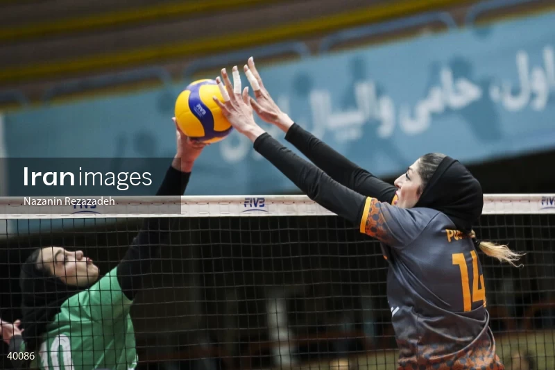 Saipa Tehran Vs. Zob Ahan Isfahan - Women's Volleyball Premier League.