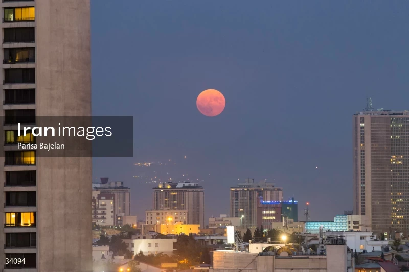 A full moon in the sky of Tehran