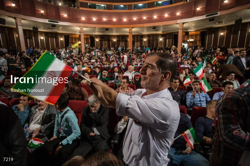 campaign rally in support of Mohammad Bagher Ghalibaf