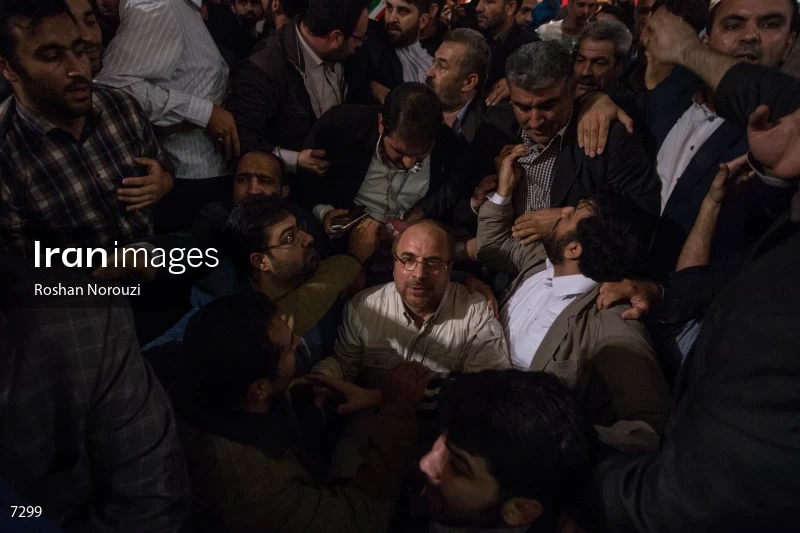 campaign rally in support of Mohammad Bagher Ghalibaf