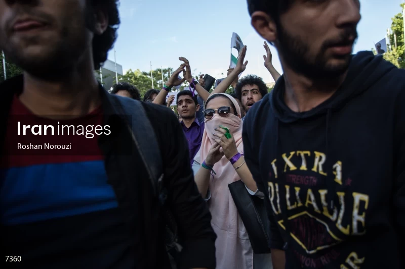 campaign rally in support of Hassan Rouhani