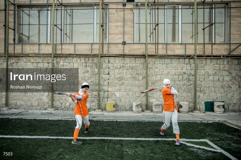 Women softball freindly match between Teyf and Azarakhsh
