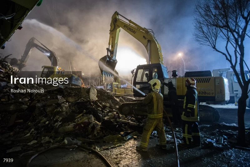 Tehran's Iconic Plasco Building Collapses After Fire
