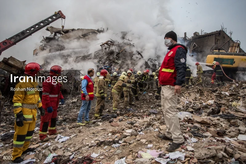 Tehran's Iconic Plasco Building Collapses After Fire