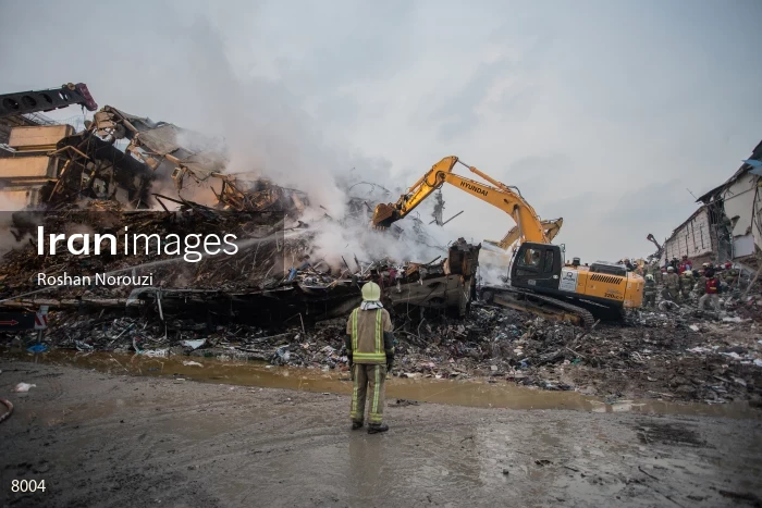 Tehran's Iconic Plasco Building Collapses After Fire