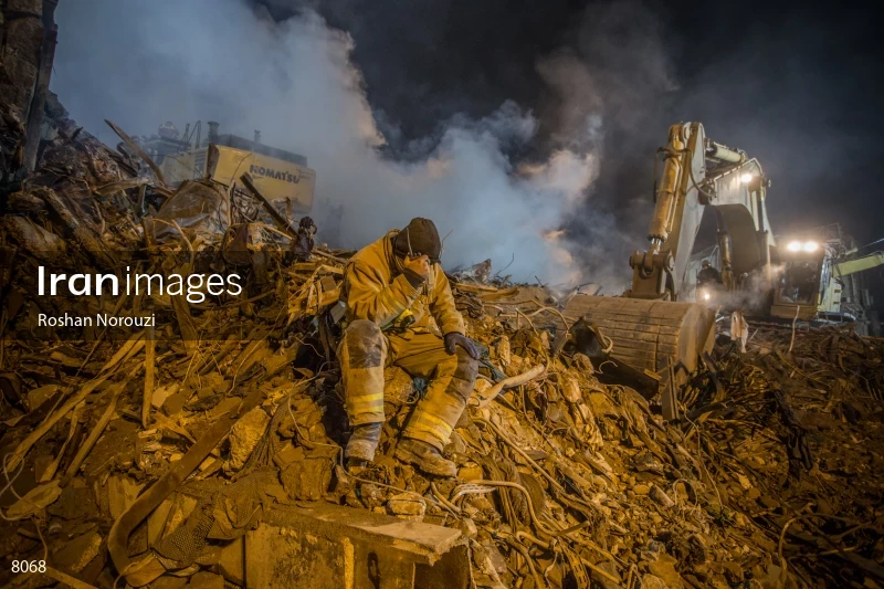 Tehran's Iconic Plasco Building Collapses After Fire