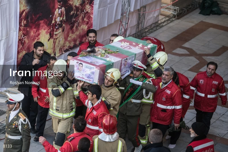 Funeral ceremony for firefighters