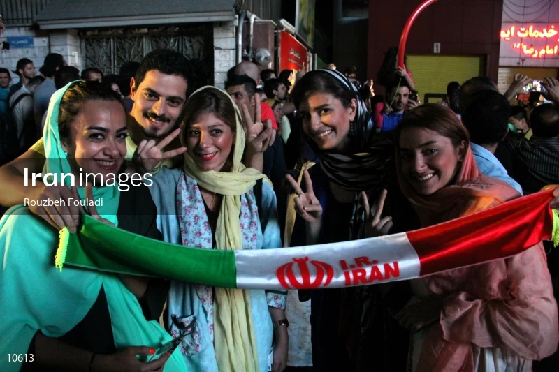 Celebration of nuclear agreement in Iran