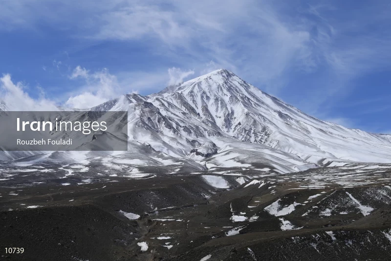 The northern front of Damavand Peak