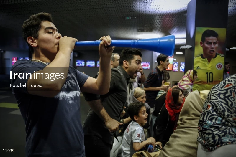 Victory Celebration of Iran National Football Team Over Morocco