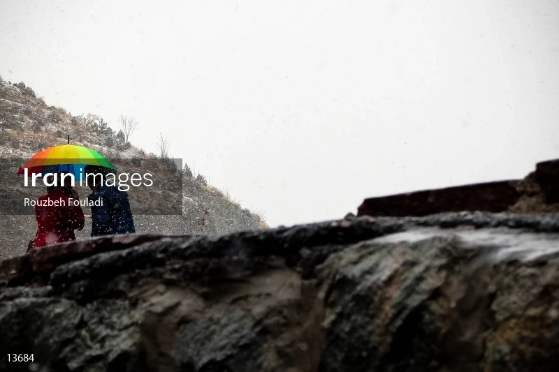 A snowy day in Tehran