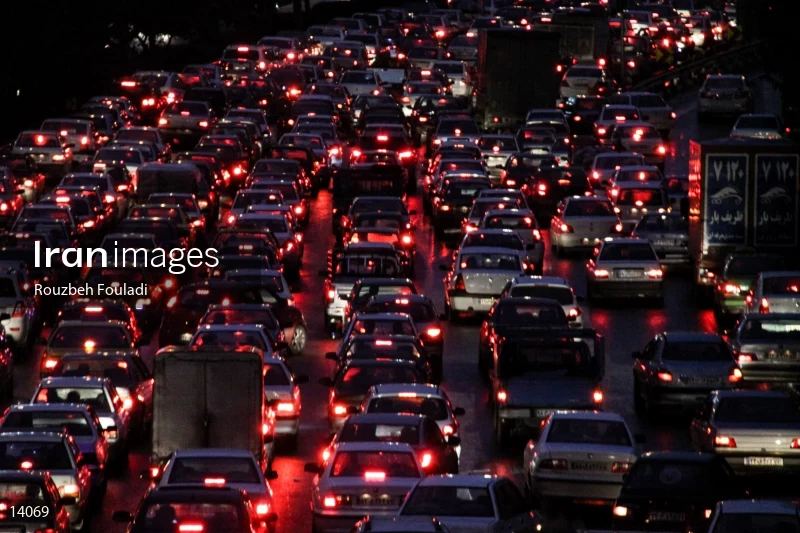 Traffic jams in Tehran