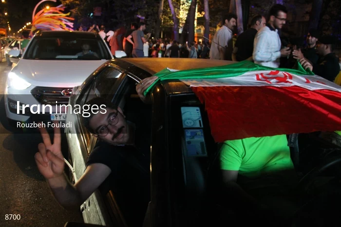 Celebration of nuclear agreement in Iran