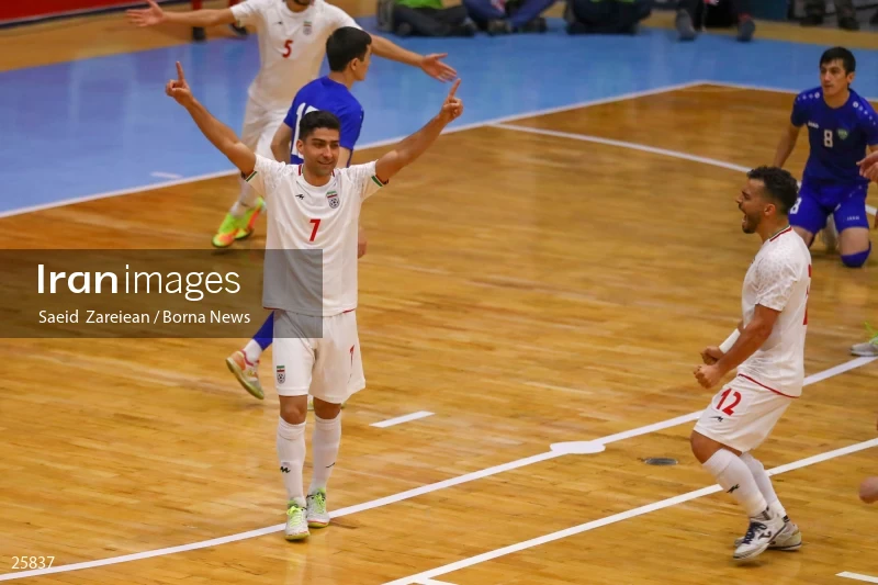 Iran Vs Uzbekistan Friendly Futsal match