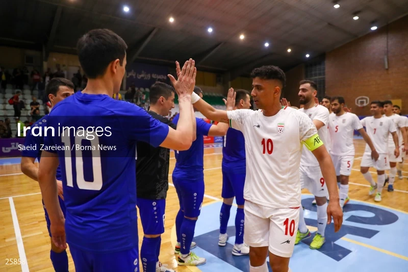 Iran Vs Uzbekistan Friendly Futsal match
