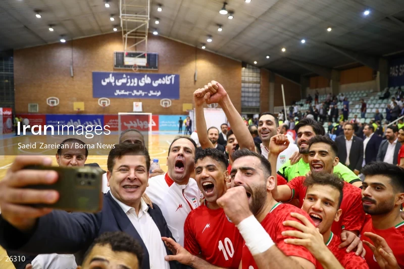 Iran Vs Uzbekistan Friendly Futsal match