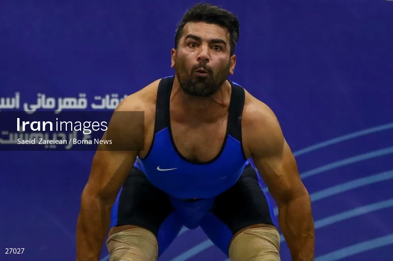 The record setting of Iran's national weightlifting team