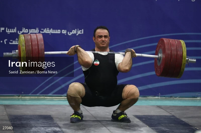 The record setting of Iran's national weightlifting team