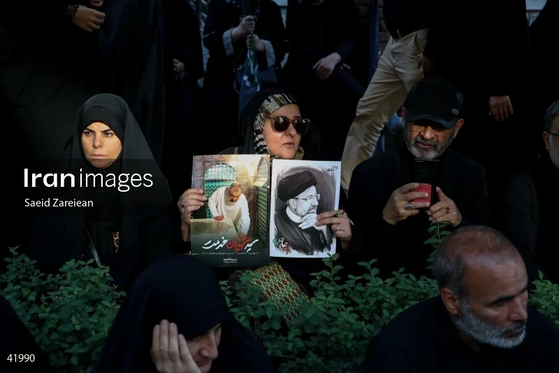 The funeral for Seyed Ebrahim Raisi, the President of Iran, and his companions in Tehran