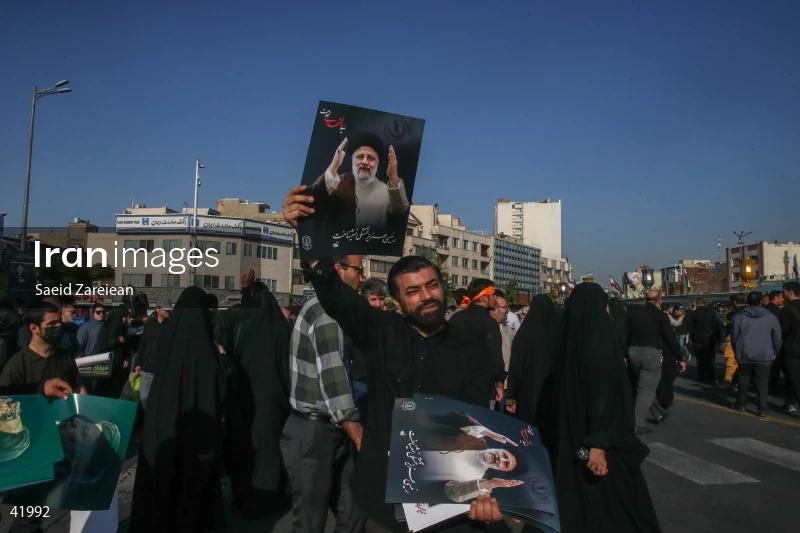 The funeral for Seyed Ebrahim Raisi, the President of Iran, and his companions in Tehran