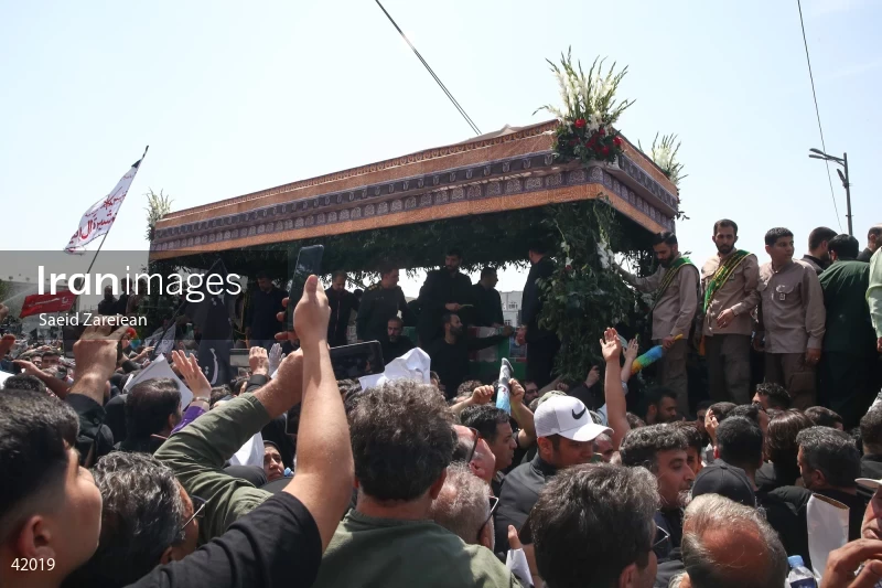 The funeral for Seyed Ebrahim Raisi, the President of Iran, and his companions in Tehran