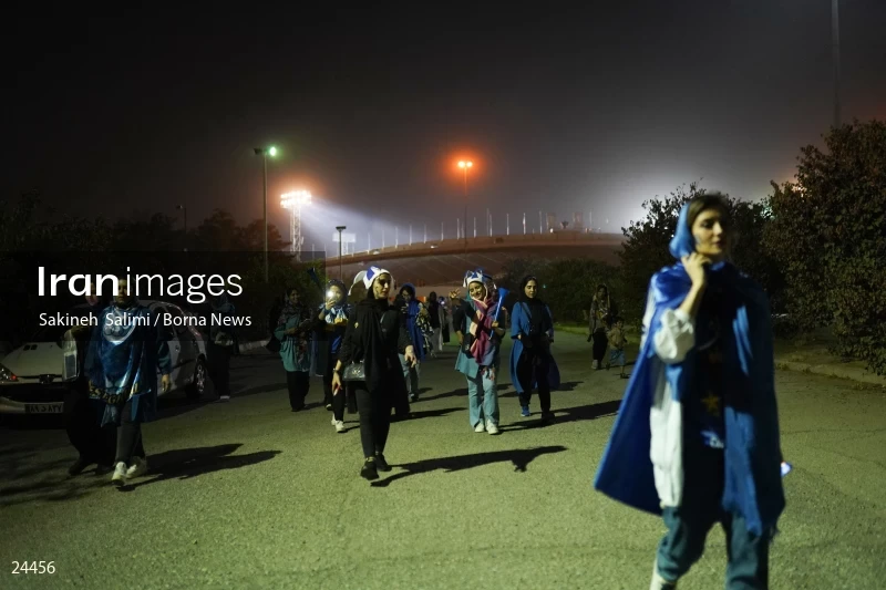 The first attendance of women in the stadium in a match of the Premier Football League of Iran
