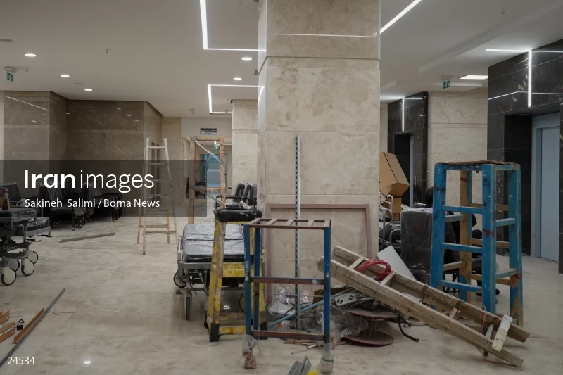 Preparation of the new building of Shohadaye Tajrish Hospital