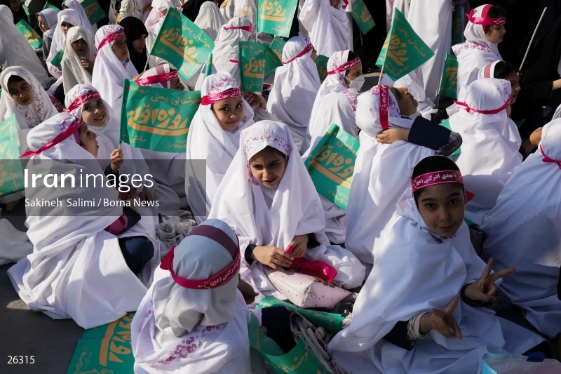 Celebration for first time fasting school girls in Tehran