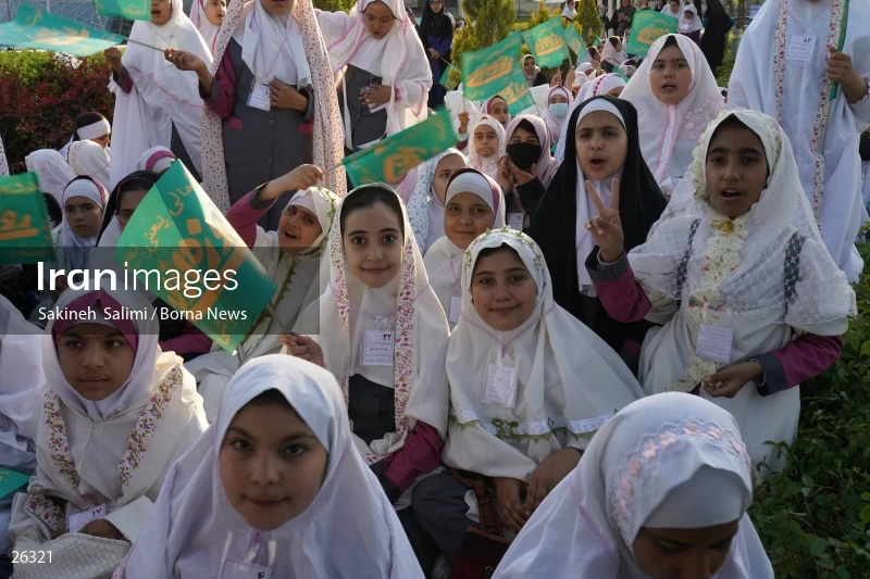 Celebration for first time fasting school girls in Tehran