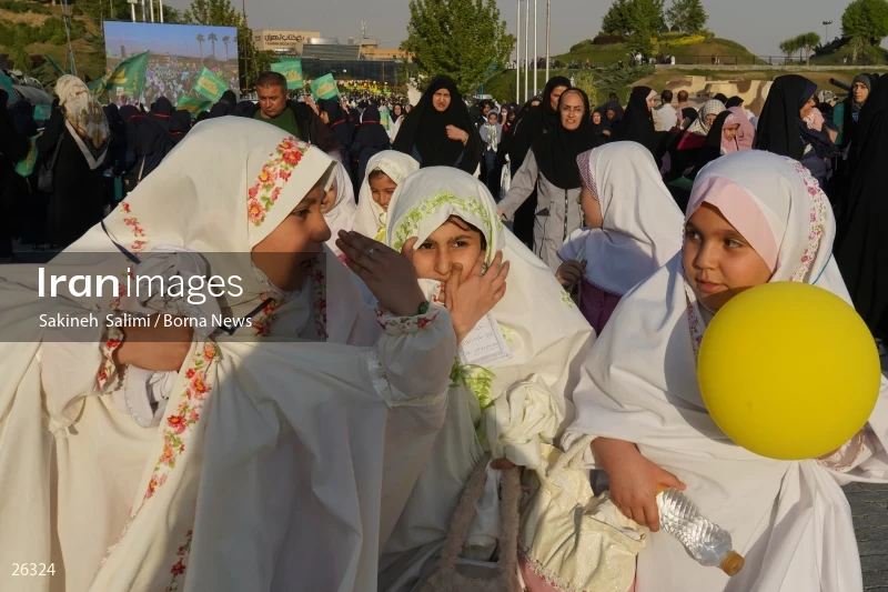 Celebration for first time fasting school girls in Tehran