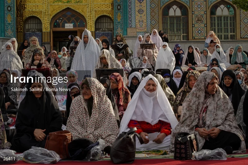 Iranians perform Eid al-Fitr prayers in Tehran