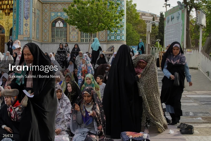 Iranians perform Eid al-Fitr prayers in Tehran