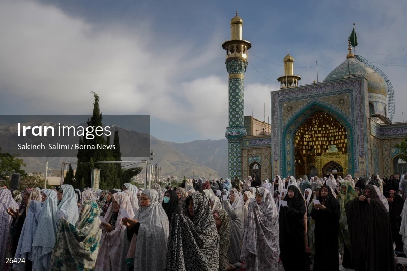 Iranians perform Eid al-Fitr prayers in Tehran