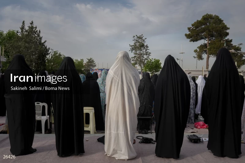 Iranians perform Eid al-Fitr prayers in Tehran