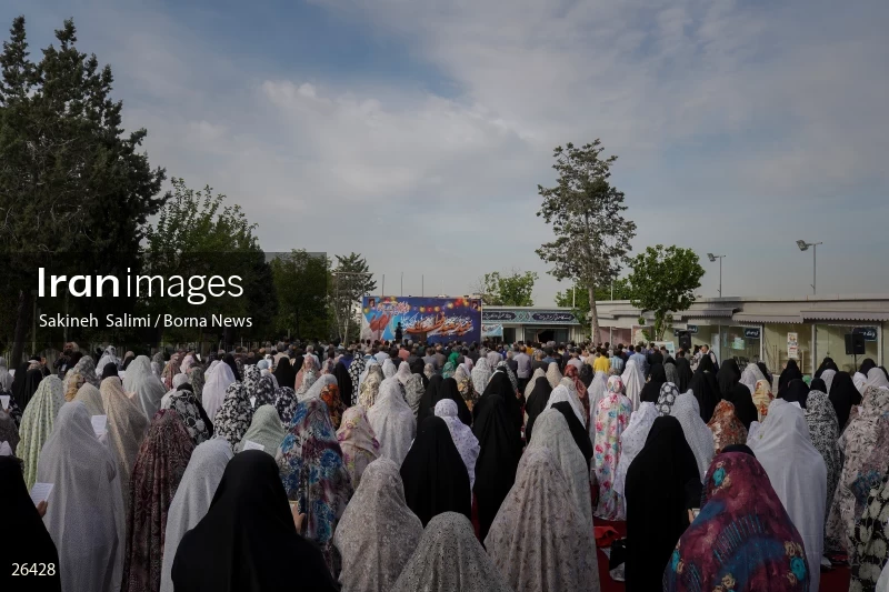 Iranians perform Eid al-Fitr prayers in Tehran
